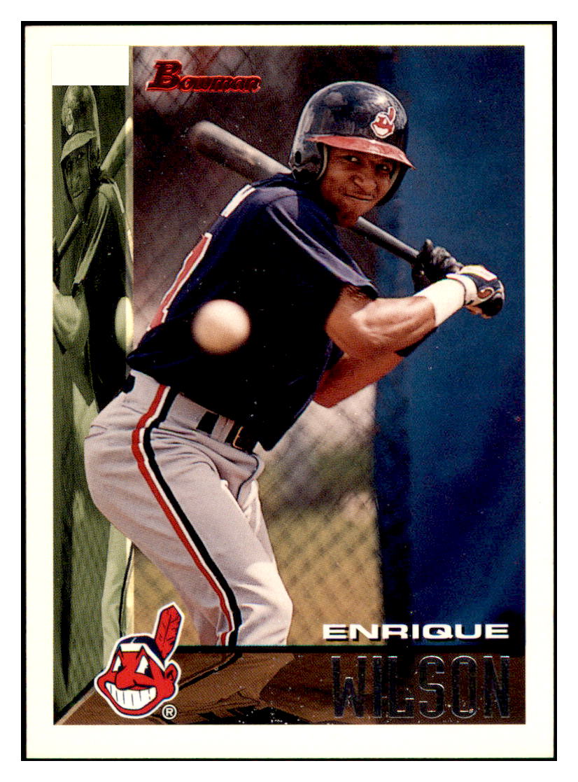 1995 Bowman Enrique
Wilson RC Cleveland Indians Baseball
Card BOWV3 simple Xclusive Collectibles