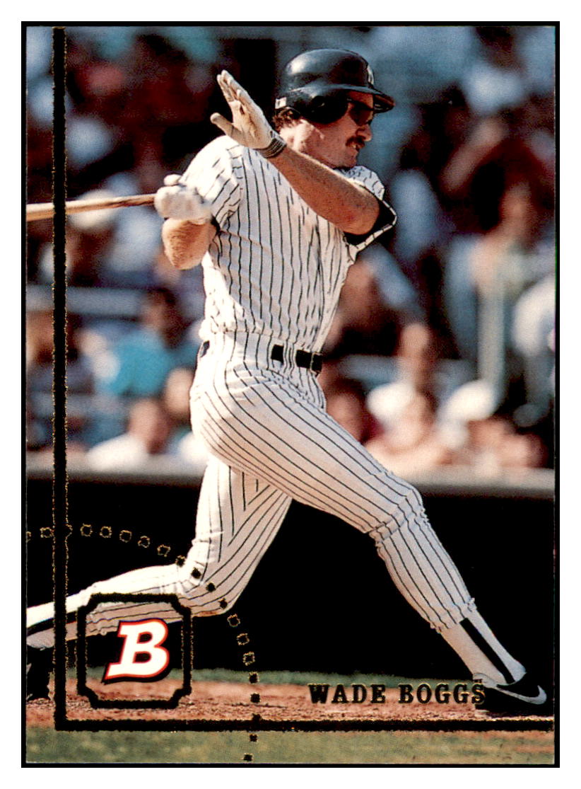 1994 Bowman Wade Boggs New York Yankees Baseball Card BOWV3 simple Xclusive Collectibles