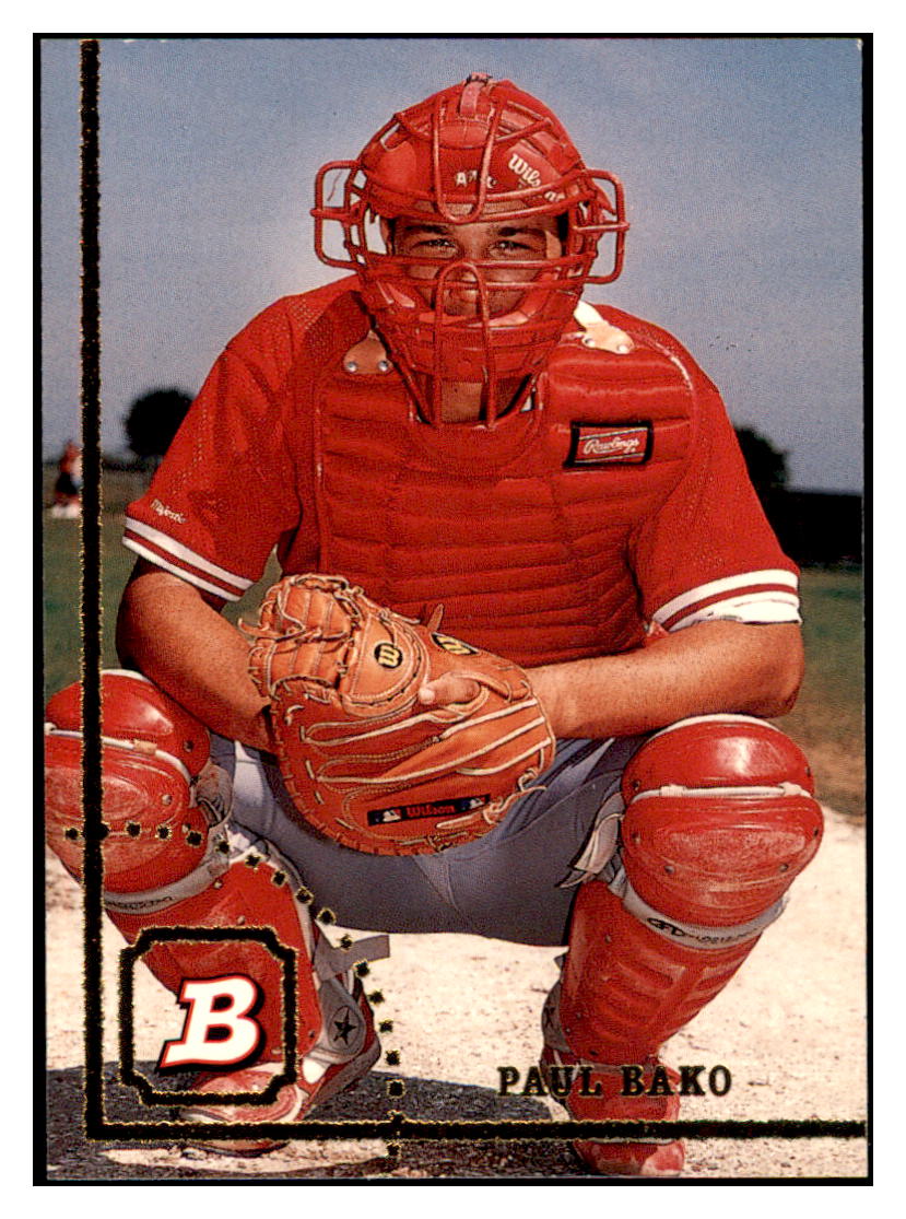 1994 Bowman Paul Bako RC Cincinnati Reds Baseball Card BOWV3 simple Xclusive Collectibles