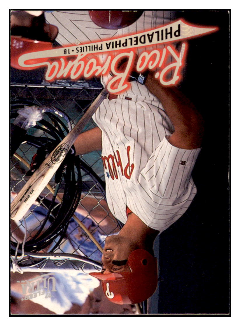 1997 Ultra Rico Brogna   Philadelphia Phillies Baseball Card BOWV3 simple Xclusive Collectibles
