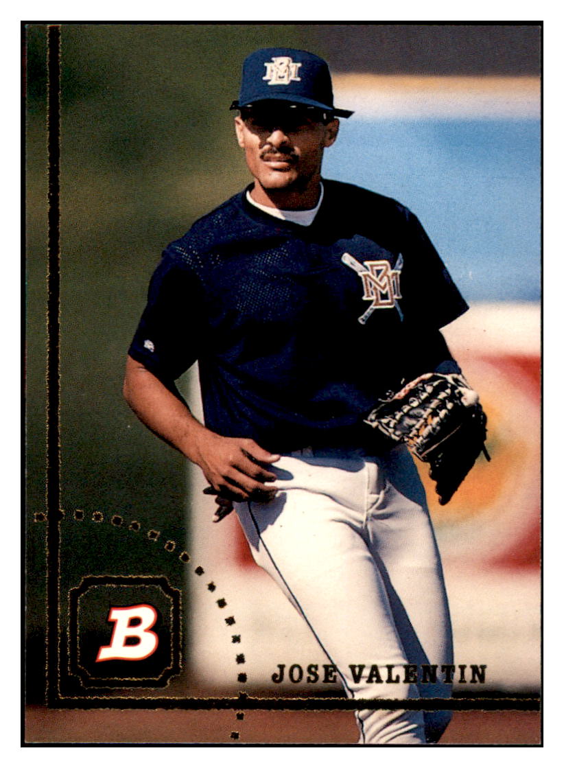 1994 Bowman Jose
  Valentin   Milwaukee Brewers Baseball
  Card BOWV3 simple Xclusive Collectibles