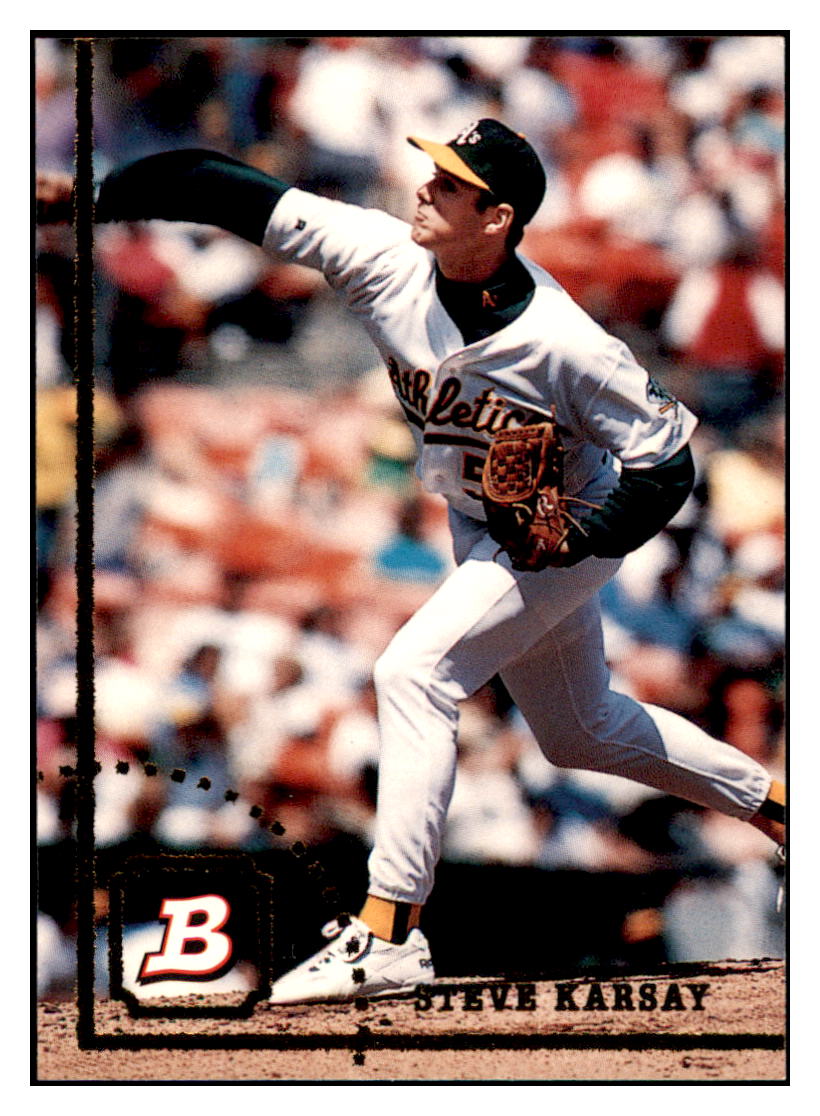 1994 Bowman Steve
  Karsay   Oakland Athletics Baseball
  Card BOWV3 simple Xclusive Collectibles