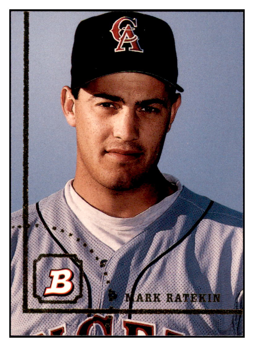 1994 Bowman Mark
Ratekin California Angels Baseball
Card BOWV3 simple Xclusive Collectibles