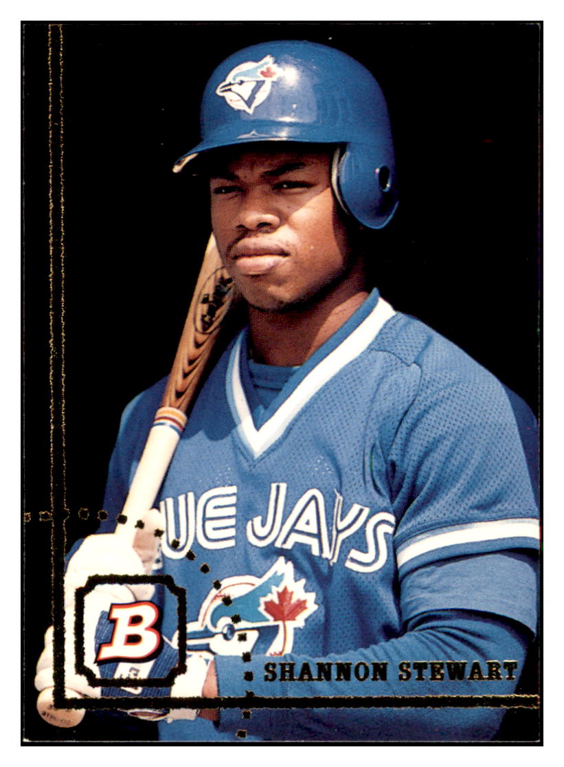 1994 Bowman Shannon
Stewart Toronto Blue Jays Baseball
Card BOWV3 simple Xclusive Collectibles
