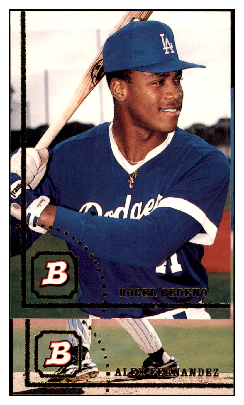 1994 Bowman Roger
Cedeno Los Angeles Dodgers Baseball
Card BOWV3 simple Xclusive Collectibles