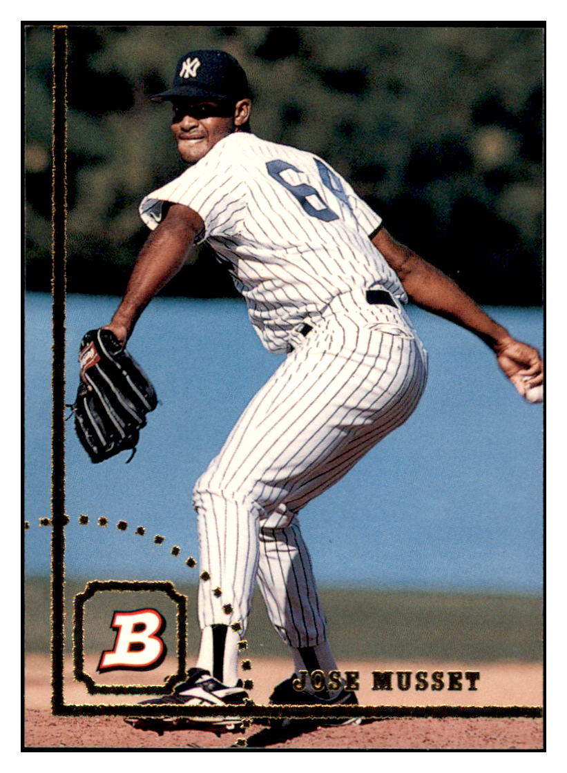 1994 Bowman Jose Musset RC New York Yankees Baseball Card BOWV3 simple Xclusive Collectibles