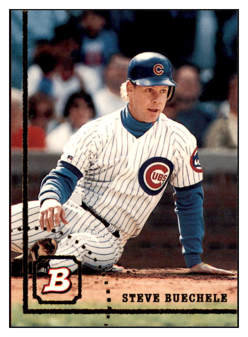 1994 Bowman Steve
Buechele Chicago Cubs Baseball Card
BOWV3 simple Xclusive Collectibles