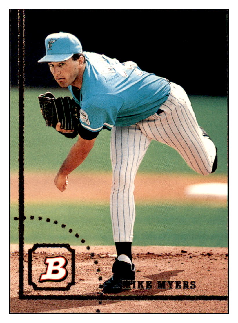 1994 Bowman Mike Myers   Florida Marlins Baseball Card BOWV3 simple Xclusive Collectibles
