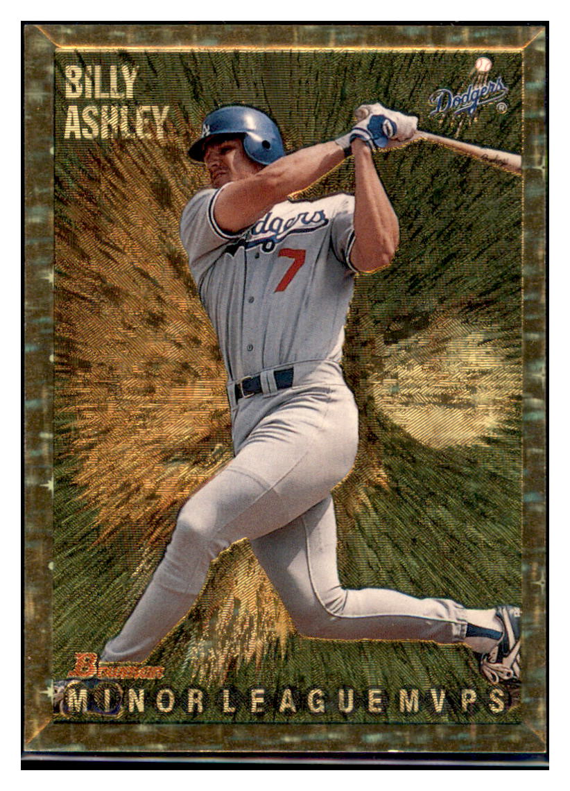 1995 Bowman Billy Ashley Gold Foil Los Angeles Dodgers Baseball
Card BOWV3 simple Xclusive Collectibles