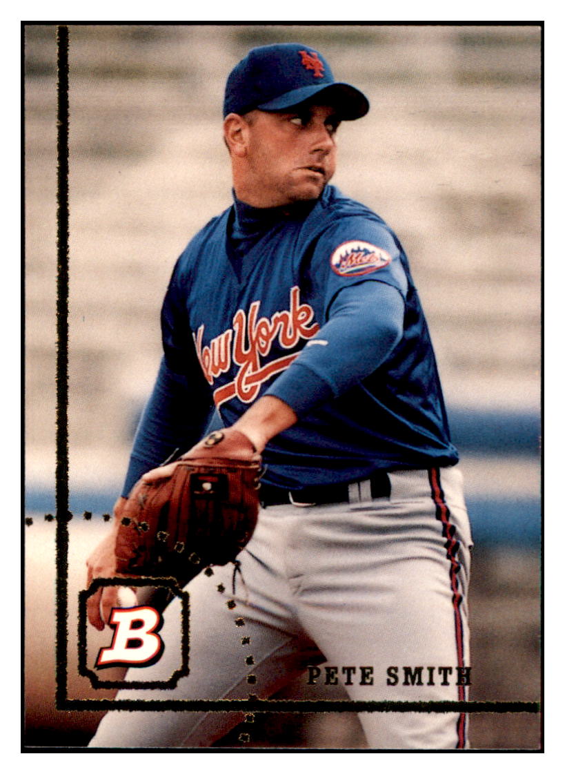 1994 Bowman Pete Smith New York Mets Baseball Card BOWV3 simple Xclusive Collectibles