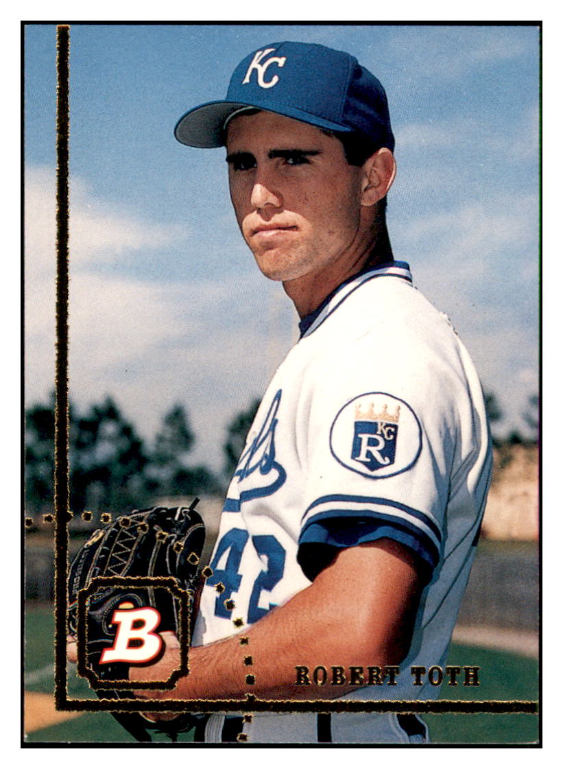 1994 Bowman Robert Toth RC Kansas City Royals Baseball Card BOWV3 simple Xclusive Collectibles