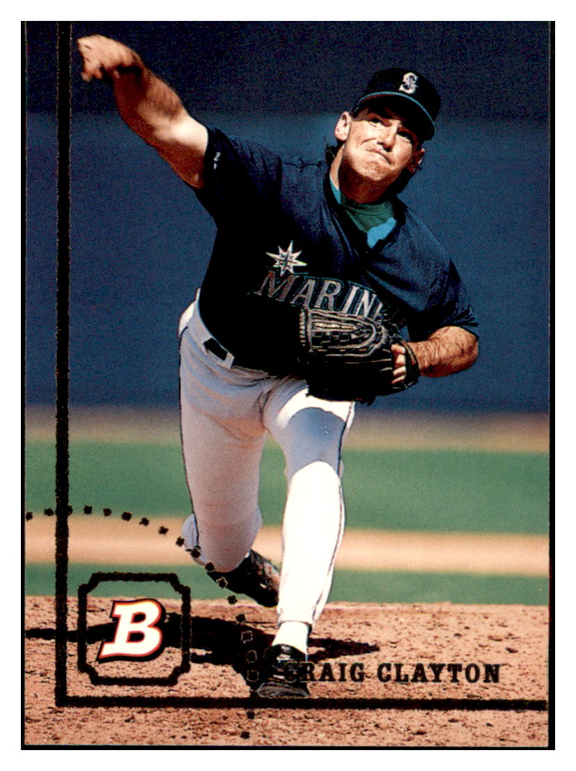 1994 Bowman Craig
Clayton RC Seattle Mariners Baseball
Card BOWV3 simple Xclusive Collectibles