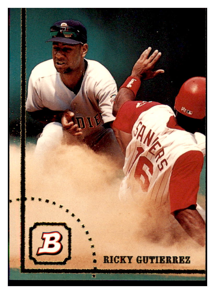 1994 Bowman Ricky
Gutierrez San Diego Padres Baseball
Card BOWV3 simple Xclusive Collectibles