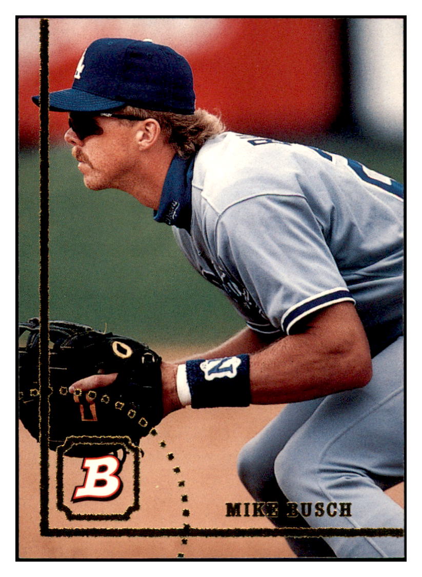 1994 Bowman Mike Busch RC Los Angeles Dodgers Baseball Card BOWV3 simple Xclusive Collectibles