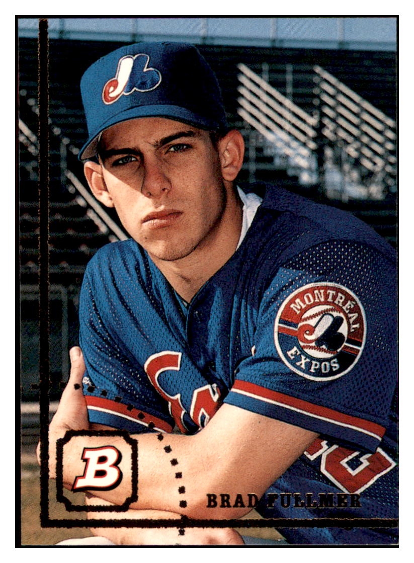 1994 Bowman Brad
Fullmer RC Montreal Expos Baseball
Card BOWV3 simple Xclusive Collectibles