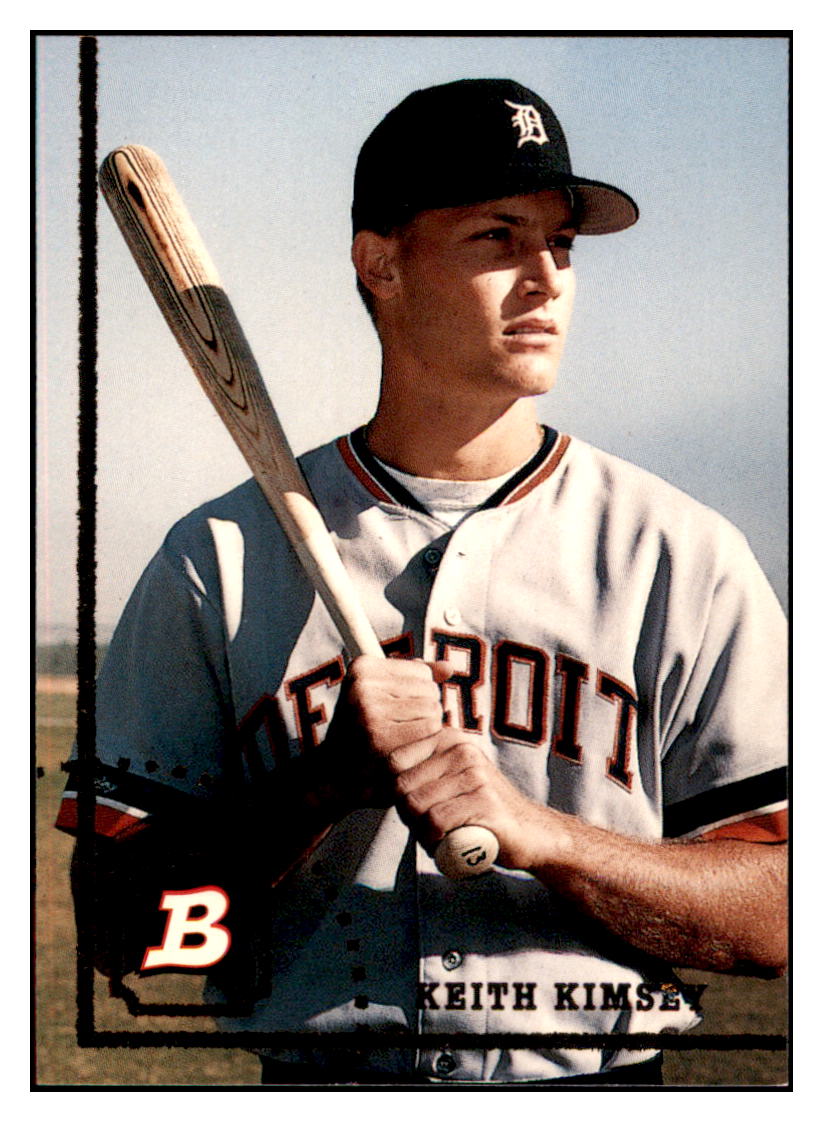 1994 Bowman Keith
Kimsey RC Detroit Tigers Baseball
Card BOWV3 simple Xclusive Collectibles