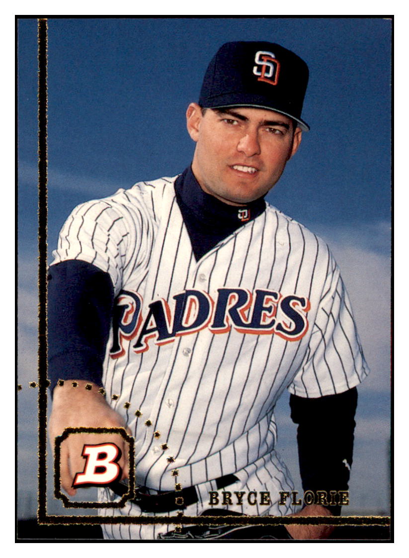 1994 Bowman Bryce
Florie RC San Diego Padres Baseball
Card BOWV3 simple Xclusive Collectibles