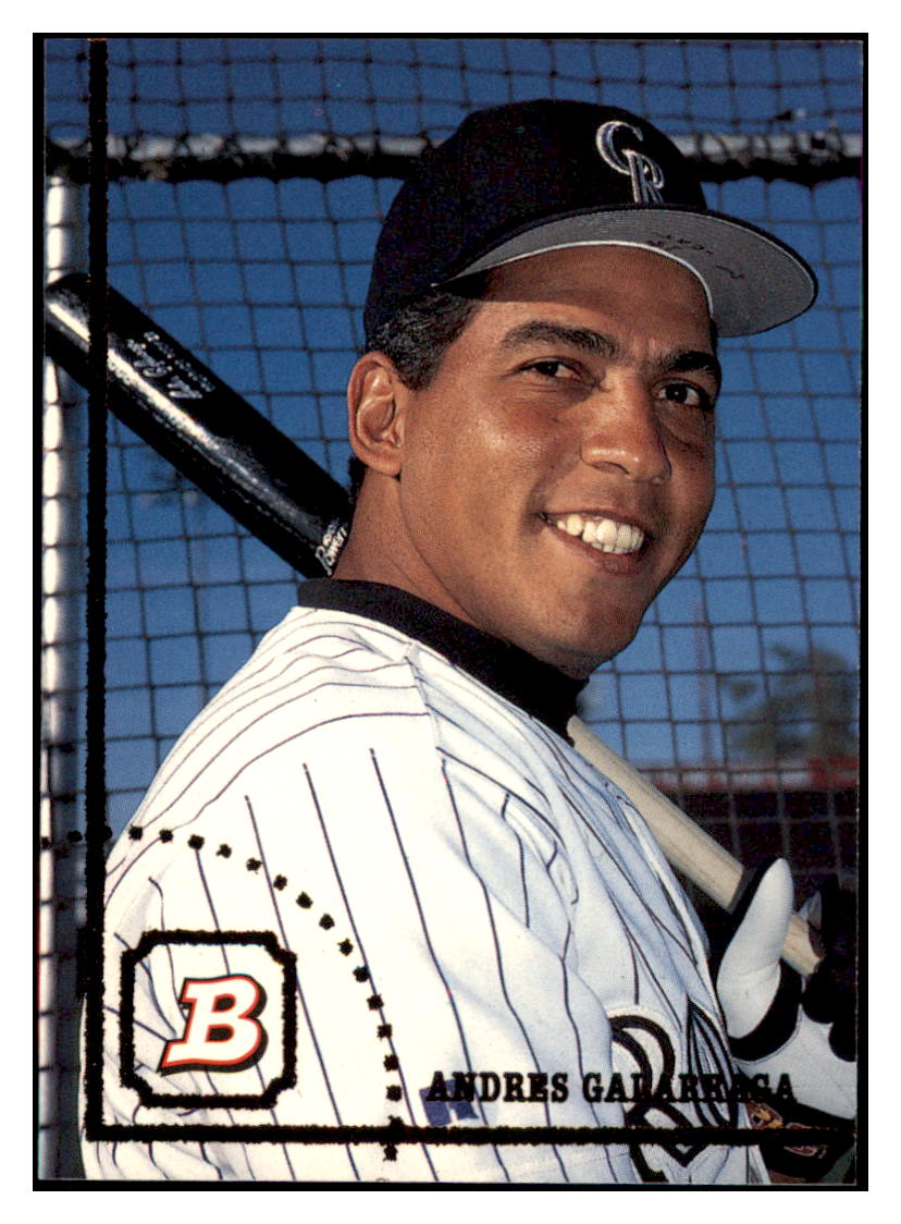 1994 Bowman Andres
Galarraga Colorado Rockies Baseball
Card BOWV3 simple Xclusive Collectibles
