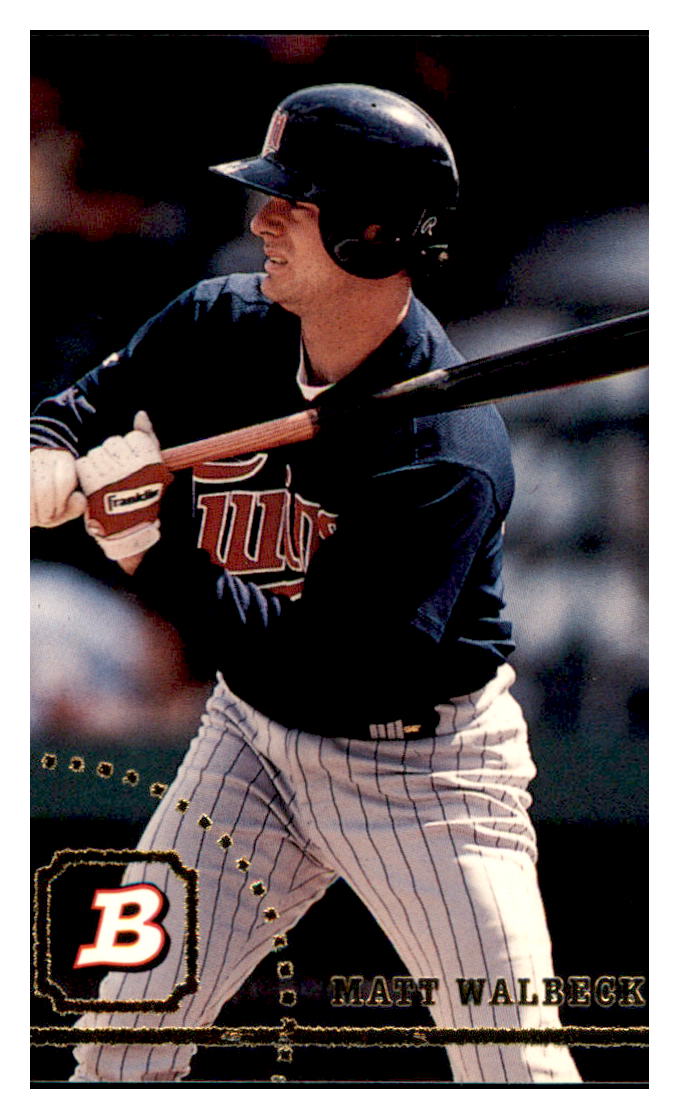 1994 Bowman Matt
  Walbeck   Minnesota Twins Baseball Card
  BOWV3 simple Xclusive Collectibles