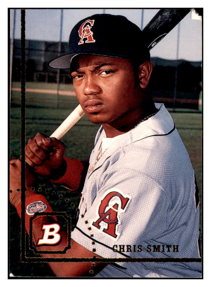 1994 Bowman Chris Smith California Angels Baseball Card BOWV3 simple Xclusive Collectibles