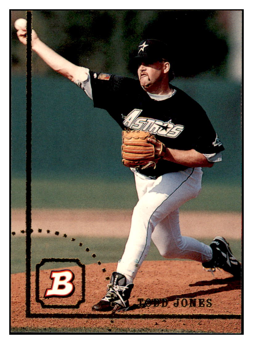 1994 Bowman Todd Jones Houston Astros Baseball Card BOWV3 simple Xclusive Collectibles