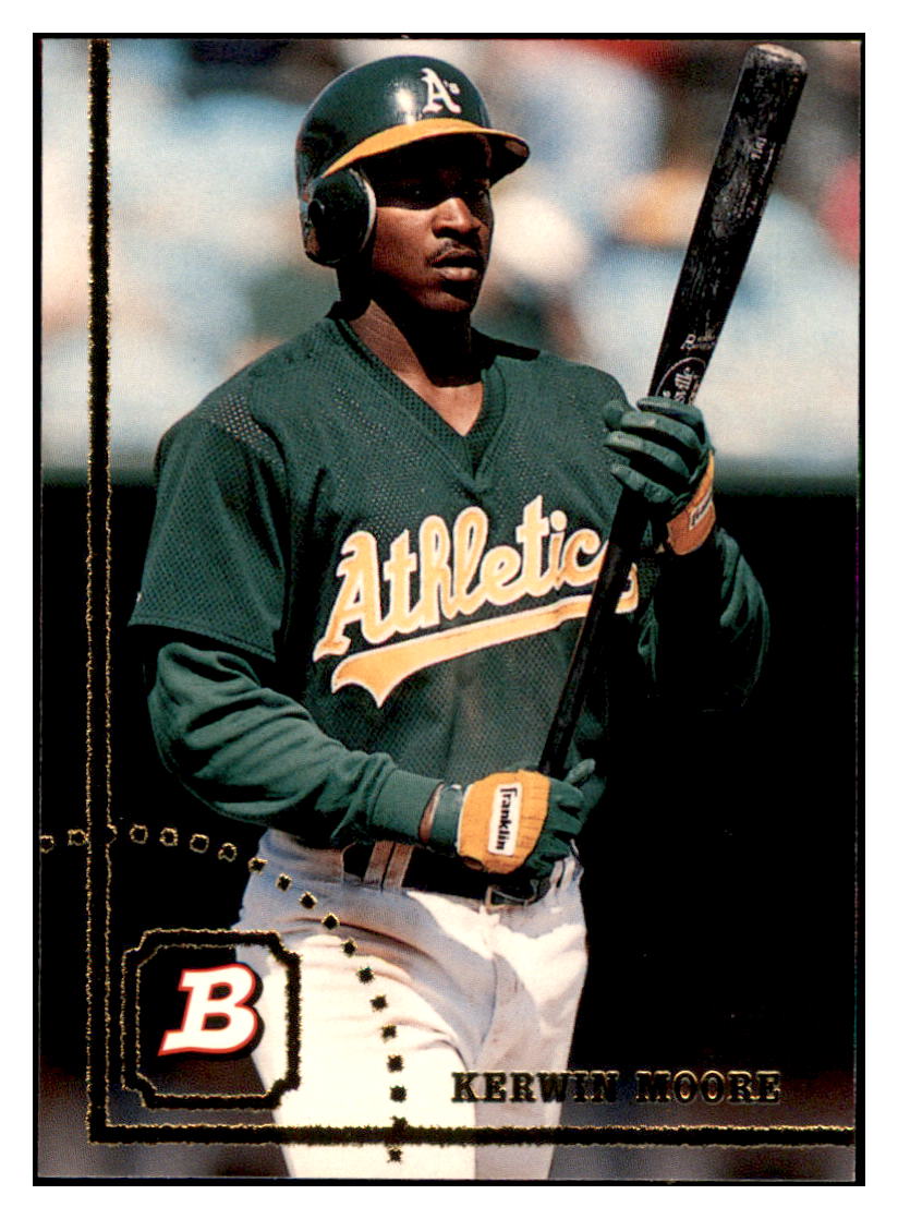1994 Bowman Kerwin
  Moore   Oakland Athletics Baseball Card
  BOWV3 simple Xclusive Collectibles