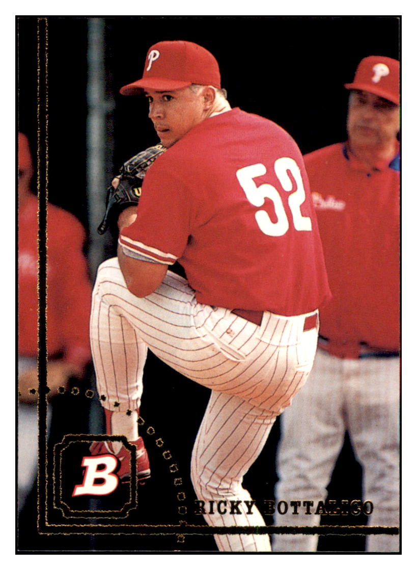 1994 Bowman Ricky
Bottalico RC Philadelphia Phillies
Baseball Card BOWV3 simple Xclusive Collectibles