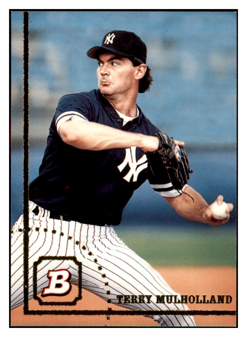 1994 Bowman Terry
Mulholland New York Yankees Baseball
Card BOWV3 simple Xclusive Collectibles
