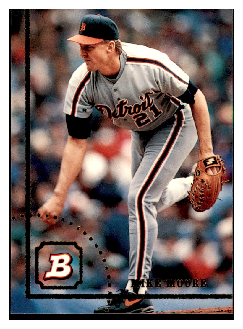 1994 Bowman Mike Moore Detroit Tigers Baseball Card BOWV3 simple Xclusive Collectibles