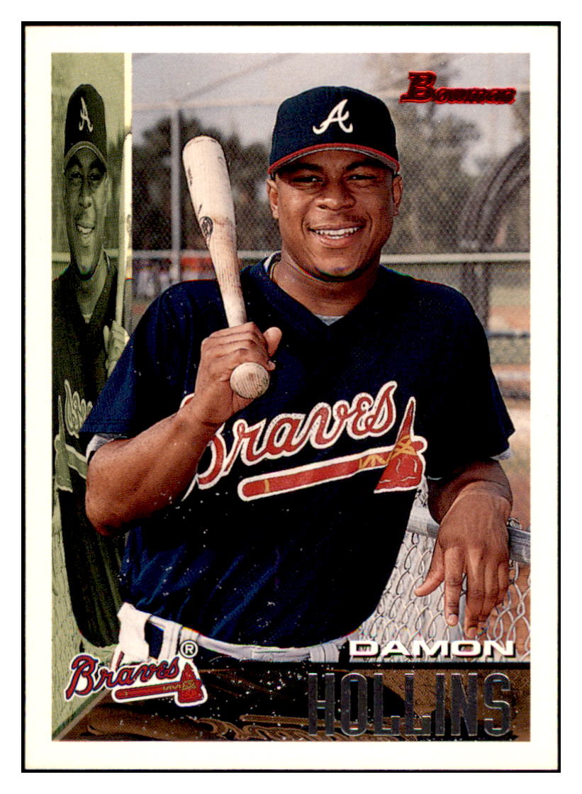 1995 Bowman Damon Hollins Atlanta Braves Baseball Card BOWV3