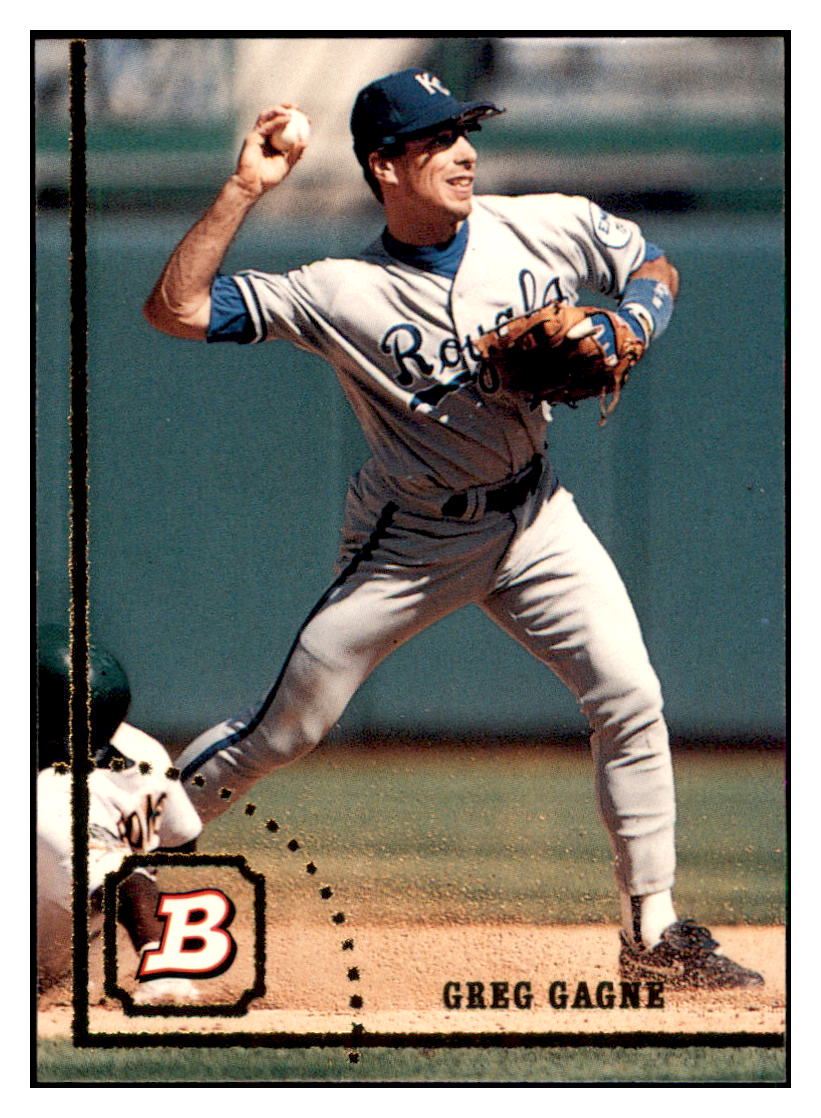 1994 Bowman Greg Gagne Kansas City Royals Baseball Card BOWV3 simple Xclusive Collectibles