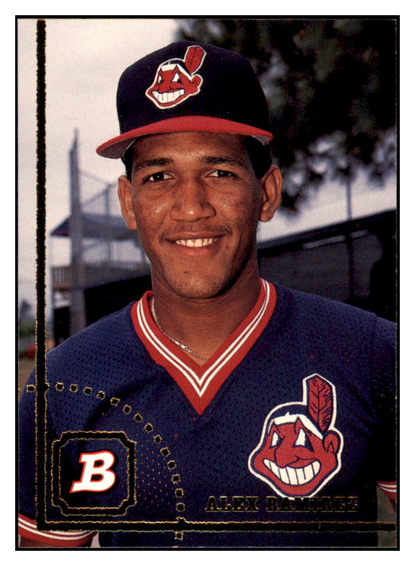 1994 Bowman Alex
Ramirez RC Cleveland Indians Baseball
Card BOWV3 simple Xclusive Collectibles