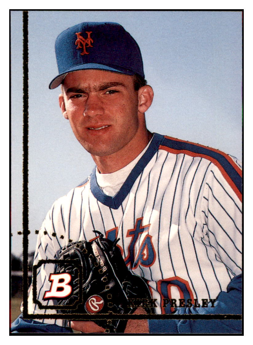 1994 Bowman Kirk
  Presley   RC New York Mets Baseball
  Card BOWV3 simple Xclusive Collectibles
