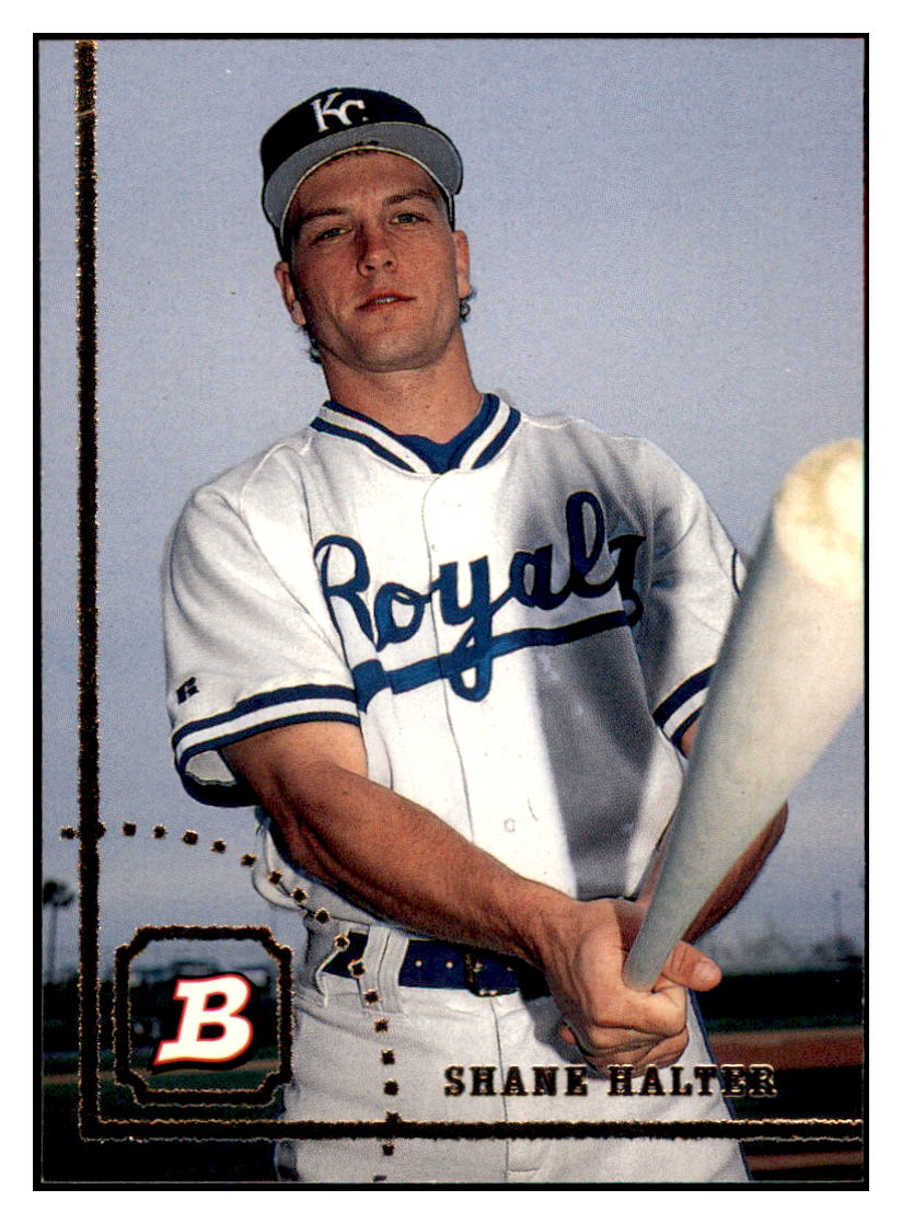 1994 Bowman Shane
  Halter   RC Kansas City Royals Baseball
  Card BOWV3 simple Xclusive Collectibles