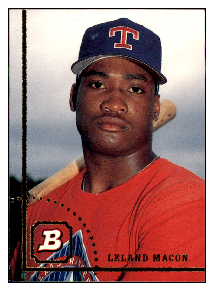 1994 Bowman Leland
  Macon   RC Texas Rangers Baseball Card
  BOWV3 simple Xclusive Collectibles   