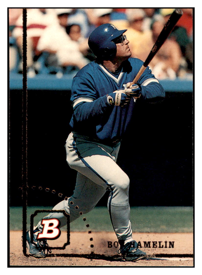 1994 Bowman Bob Hamelin UER Kansas City Royals Baseball Card BOWV3 simple Xclusive Collectibles