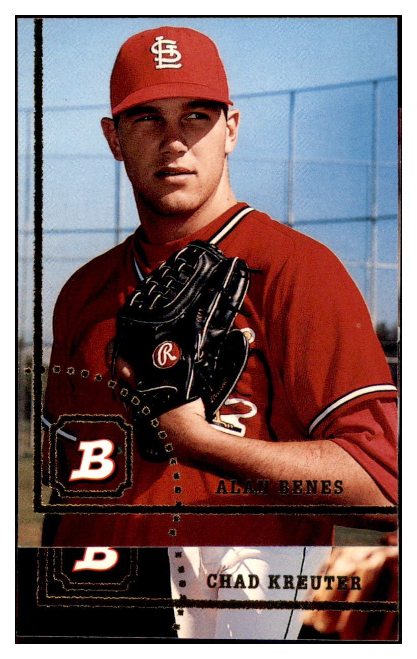1994 Bowman Alan Benes RC St. Louis Cardinals Baseball Card BOWV3 simple Xclusive Collectibles