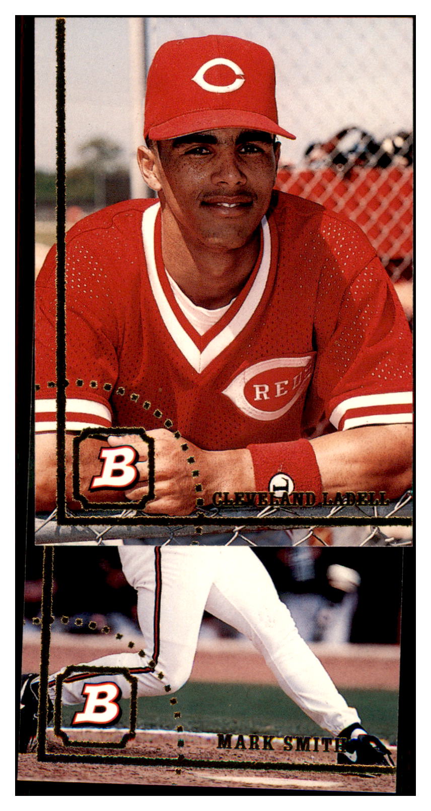 1994 Bowman Cleveland
Ladell RC Cincinnati Reds Baseball
Card BOWV3 simple Xclusive Collectibles