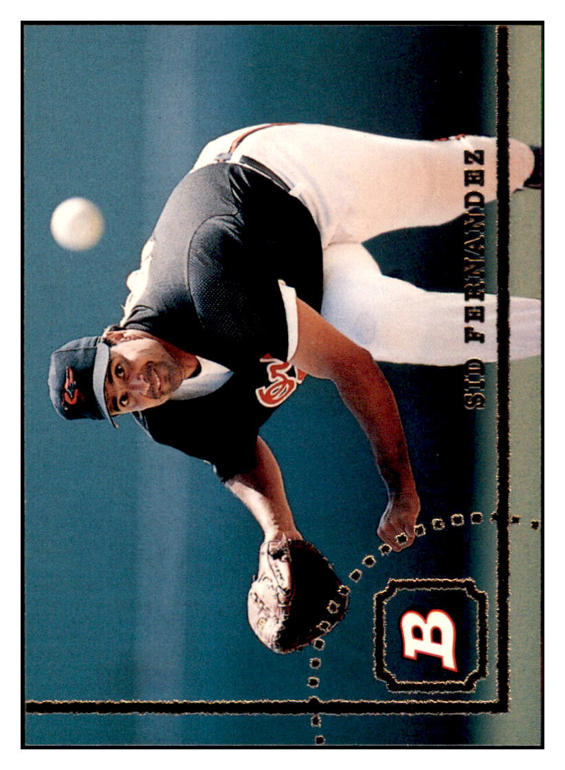 1994 Bowman Sid
  Fernandez   Baltimore Orioles Baseball
  Card BOWV3 simple Xclusive Collectibles