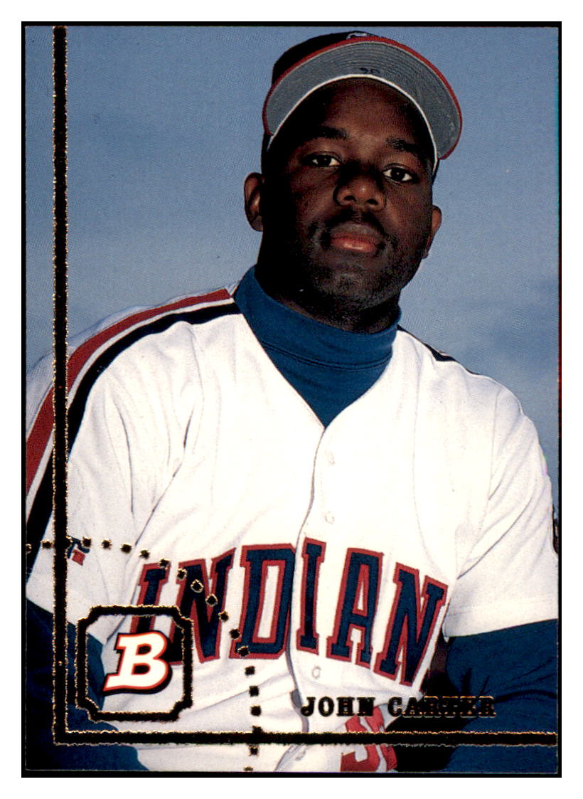 1994 Bowman John Carter RC Cleveland Indians Baseball Card BOWV3 simple Xclusive Collectibles