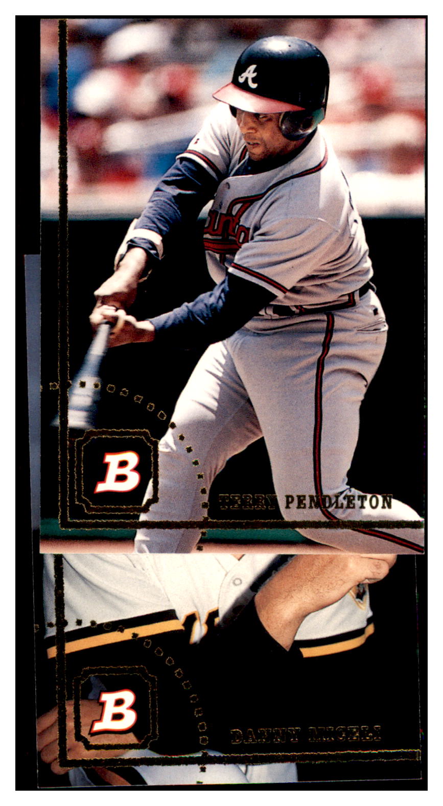 1994 Bowman Terry Pendleton Atlanta Braves Baseball Card BOWV3