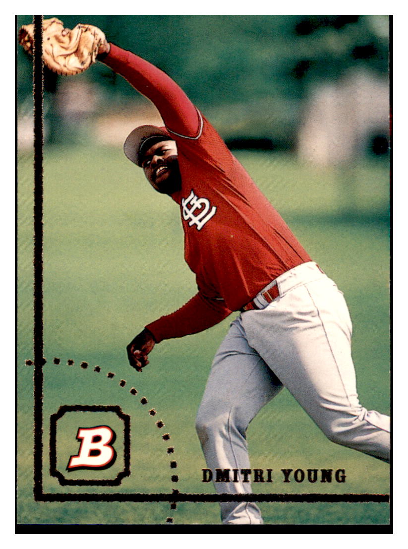 1994 Bowman Dmitri
  Young   St. Louis Cardinals Baseball
  Card BOWV3 simple Xclusive Collectibles