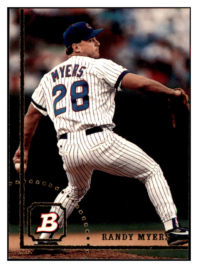 1994 Bowman Randy Myers Chicago Cubs Baseball Card BOWV3 simple Xclusive Collectibles