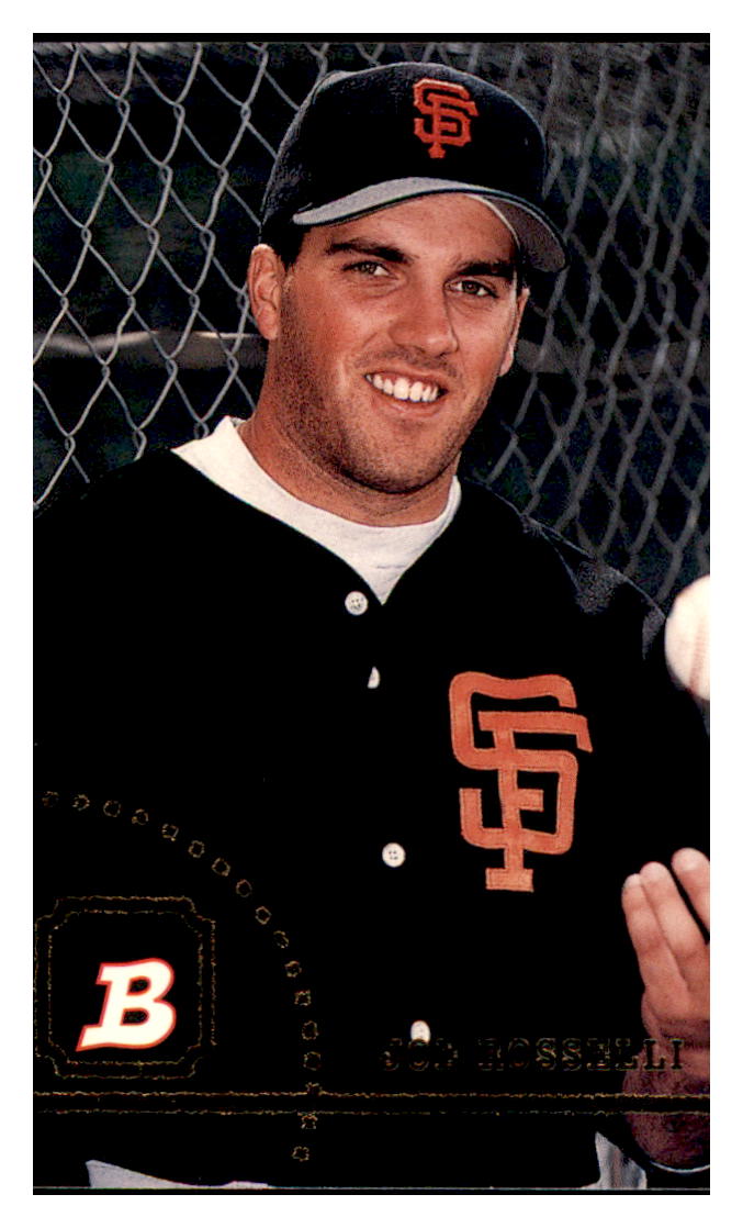 1994 Bowman Joe
Rosselli San Francisco Giants
Baseball Card BOWV3_1a simple Xclusive Collectibles
