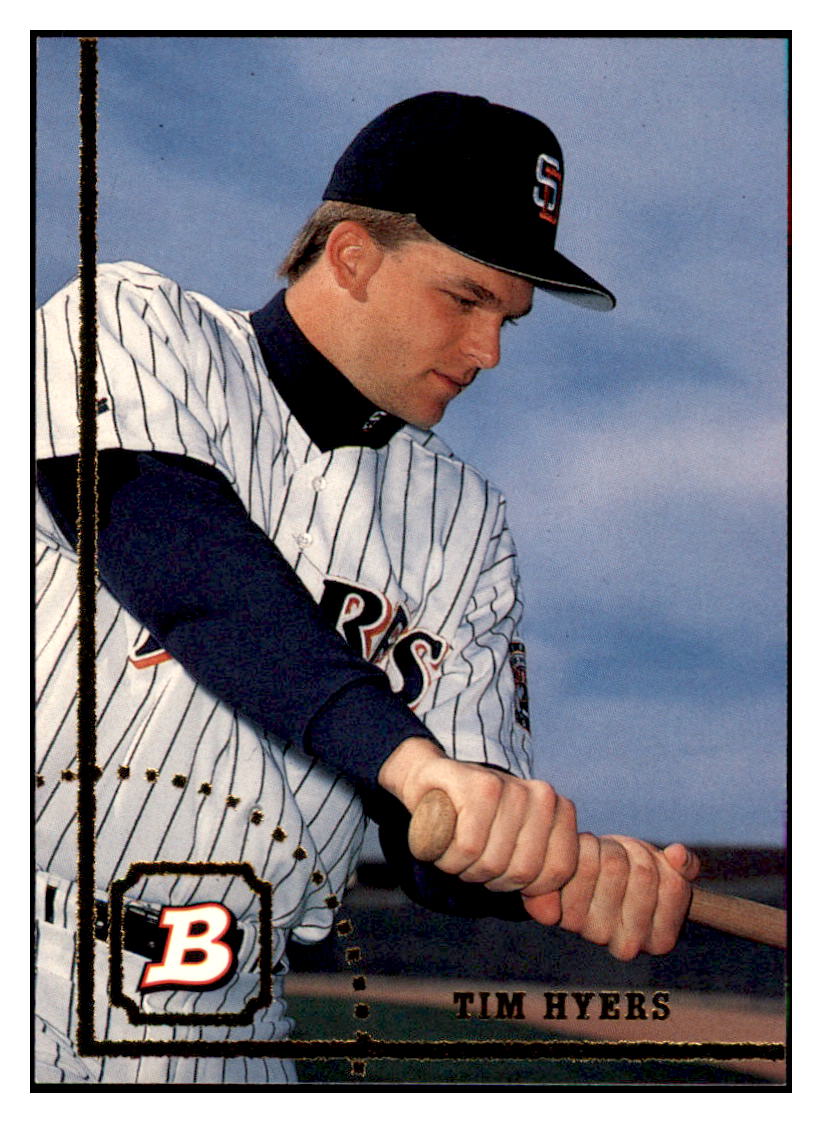 1994 Bowman Tim Hyers RC San Diego Padres Baseball Card BOWV3 simple Xclusive Collectibles