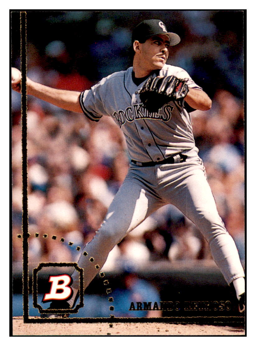 1994 Bowman Armando
Reynoso Colorado Rockies Baseball
Card BOWV3 simple Xclusive Collectibles