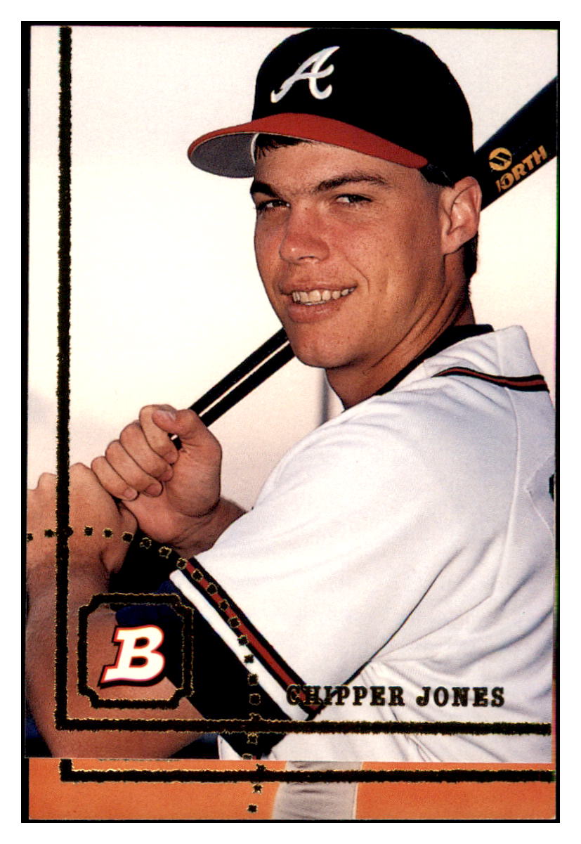 1994 Bowman Chipper
  Jones   Atlanta Braves Baseball Card
  BOWV3 simple Xclusive Collectibles   