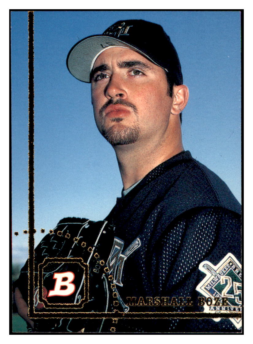 1994 Bowman Marshall
  Boze   Milwaukee Brewers Baseball Card
  BOWV3 simple Xclusive Collectibles