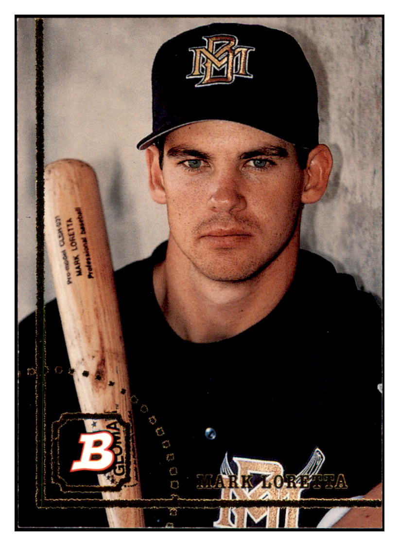 1994 Bowman Mark
  Loretta   RC Milwaukee Brewers Baseball
  Card BOWV3 simple Xclusive Collectibles   