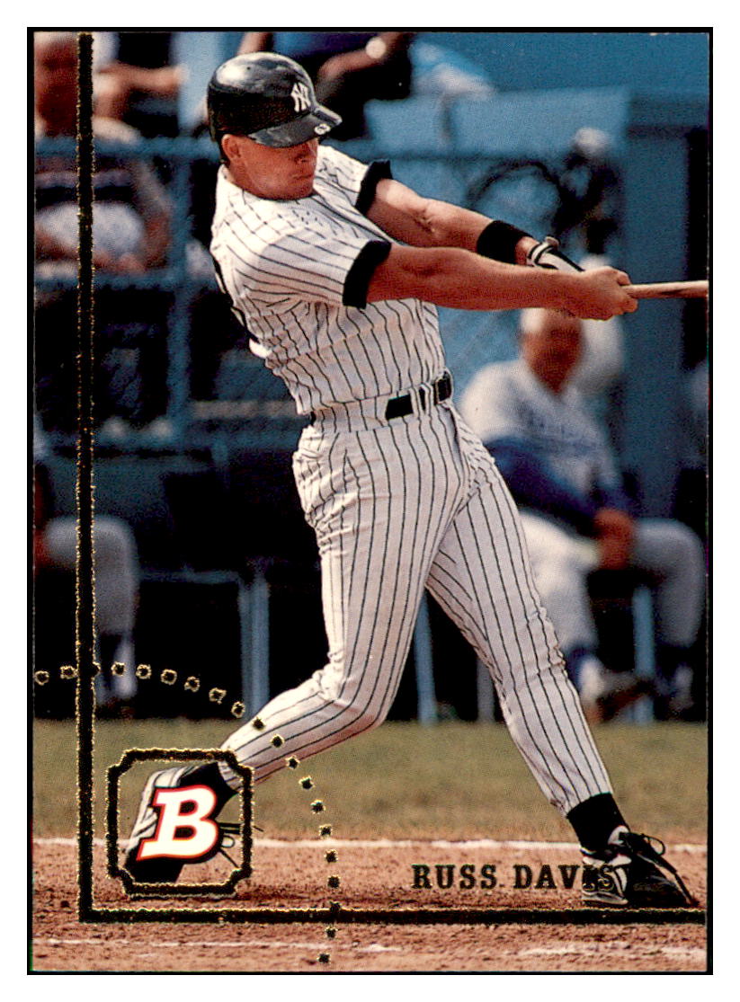 1994 Bowman Russ Davis   New York Yankees Baseball Card BOWV3 simple Xclusive Collectibles